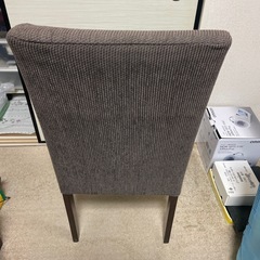 ⭐︎無料⭐︎ダイニングチェアー4脚、茶色リビング椅子の画像
