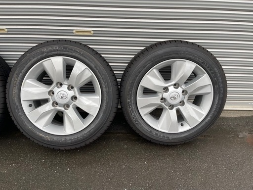 215/60r17 新車外し　新品タイヤ　150 プラド　 後期　純正ホイール　ハイエースサイズ　215/60/17 7.5j +25