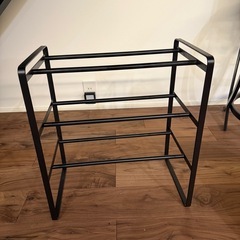 伸縮シューズラック フレーム（frame） 3段 ［山崎実業］の画像
