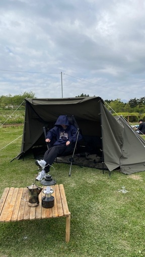 キャンプ初心者セット(テント、グラウンドシート、チェア)