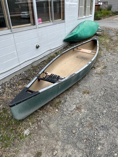 値下げしました！【Old Town】DISCOVERY 146K カナディアンカヌー＋Canoe Proウッドオール2本セット（引き取り限定）
