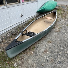 【Old Town】DISCOVERY 146K カナディアンカヌー＋Canoe Proウッドオール2本セット（引き取り限定）の画像