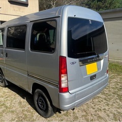 サンバーバン事故車(機関良好)カスタムベース 、部品取り等の画像