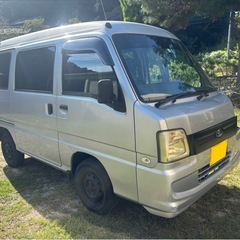 サンバーバン事故車(機関良好)カスタムベース 、部品取り等の画像