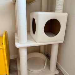 【引き取り限定】ハウス付き　キャットタワーの画像