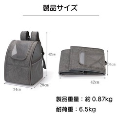 猫　キャリー　リュックの画像