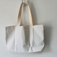 【未使用品】L'USINE トートバッグ （アイボリー）の画像