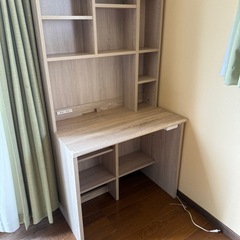 パソコンデスク 83幅 書棚付き の画像