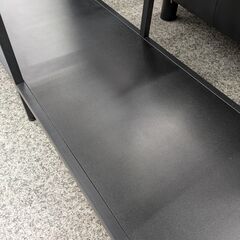【シェルフ】シェルフユニット IKEA イケア ヴィットショー 飾り棚 コンソール ラック スチールラック 中段ガラス：ブラウン/ブラックの画像