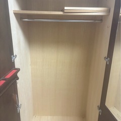 高級家具　天然無垢　ナラ　ワードローブの画像