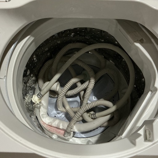 1人〜2人暮らし向け?4.5㎏SHARPシャープ2018年製ES-GE4B白ホワイト洗濯機