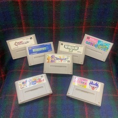 任天堂　スーパーファミコン　カセット7個付き　コントローラー二つ　 Nintendo スーパーファミコン ゲーム機 の画像