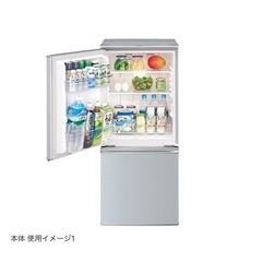 SHARP 2016年製 木目調グレー冷蔵庫 単身〜二人暮し用の画像