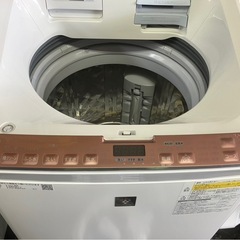 【中古】¥21,800 シャープ　8.0k洗濯機　乾燥機能付き  【IJ42】の画像