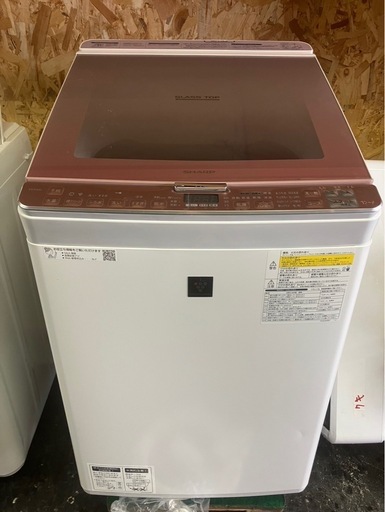 【中古】シャープ　8.0k洗濯機　乾燥機能付き  【IJ42】