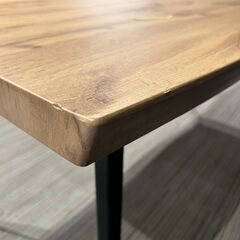 【展示品・未使用品】ダイニングテーブル ナチュラル 木製 幅160㎝ ※小傷あり 🚚自社配送時💳代引き可🚚(現金、クレジット、スマホ決済対応)の画像