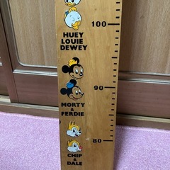 ミッキーマウス身長測り板の画像
