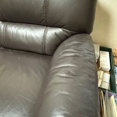 ⭐︎無料⭐︎3人掛けブラックソファー、ニトリの画像