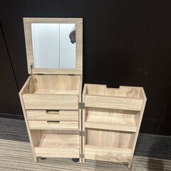 【展示品・未使用品】折りたたみドレッサー ドレッサー ワゴン 🚚自社配送時💳代引き可🚚(現金、クレジット、スマホ決済対応)の画像