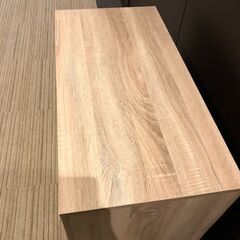 【展示品・未使用品】3段チェスト 木目調 収納タンス 幅80㎝ 🚚自社配送時💳代引き可🚚(現金、クレジット、スマホ決済対応)の画像