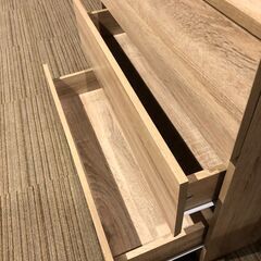 【展示品・未使用品】3段チェスト 木目調 収納タンス 幅80㎝ 🚚自社配送時💳代引き可🚚(現金、クレジット、スマホ決済対応)の画像