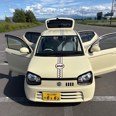 🎉低走行　高年式　スズキ　アルトL  エネチャージ　レーダーブレーキサポート装着車　🎉充実の装備満載🉐　4WD  ナビ　バックカメラ　エンジンスターター　ドラレコ前後　シートヒーター　　🏦ローンのご相談も承りますの画像