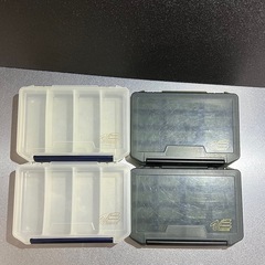 メイホウ VS7080 ランガンBOX 赤／黒 ＋ ケース4個  タックルボックス の画像