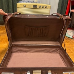 本皮革トランク ベルソス ポータブル冷温庫の画像