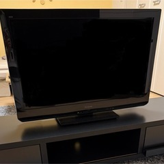 テレビとテレビ台 セットの画像