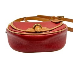 COACH オールドコーチ 本革 USA製 レッド×キャメル ヴィンテージレザーの画像