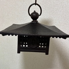 鋳鉄製風鈴 吊灯篭 風鈴 灯籠風鈴の画像