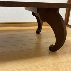 文机　座卓　ちゃぶ台　（杢　無垢一枚板）　の画像