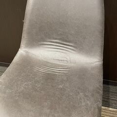 【在庫4点】【展示品・未使用品】チェア PUグレー 🚚自社配送時💳代引き可🚚(現金、クレジット、スマホ決済対応)の画像