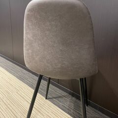 【在庫4点】【展示品・未使用品】チェア PUグレー 🚚自社配送時💳代引き可🚚(現金、クレジット、スマホ決済対応)の画像
