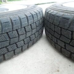 レーシングスパルコ＋ダンロップ　スタッドレスタイヤ　4本セット　155/65R14　PCD100の画像