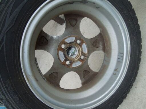 レーシングスパルコ＋ダンロップ　スタッドレスタイヤ　4本　155/65R14　PCD100 安い レーシングスパルコ＋ダンロップ スタッドレスタイヤ 4本セット