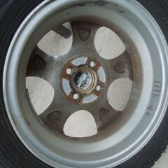 レーシングスパルコ＋ダンロップ　スタッドレスタイヤ　4本セット　155/65R14　PCD100の画像
