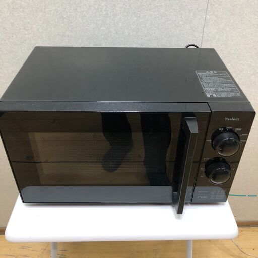 超美品 YAMADA SELECT 電子レンジ YMW17HL6K 17L 2023年製 ターンテーブル式 60Hz専用 ヤマダ電機 単機能電子レンジ 西日本 ブラック 単機能 温め シンプル操 【糸島市内 送料無料】 88290-4-005