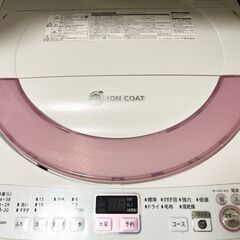 洗濯機：シャープ ES-GE60N 2014年製の画像