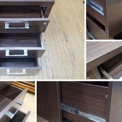 J11　鍵付き　両袖机　重役机の画像