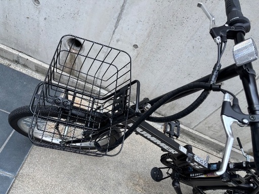 【美品】ほぼ新品　電動自転車　カゴ付　HUMMER ハマー　20インチ