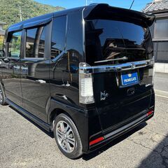 【総額コミコミ】広島発プライムゲート☆即日納車OK☆２５年NBOXプラスカスタム　車検令和８年９月１９日まで　左パワースライドドア　スマートキー　リアシートアレンジ　HID　純正14インチAW　ETC　タイミングチェーン　ディーラー系オートオークション仕入　タイミングチェーン　軽自動車　格安の画像