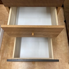 【来店いただける方限定】　ニトリ　チェストラック　ブラウン× ナチュラル　程度B  　【トレファク摂津店】の画像
