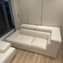 180cm真っ白ソファーの画像