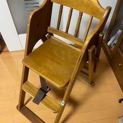木製ハイチェア⭐幼児椅子の画像