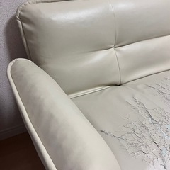 ソファ　2人掛け　アイボリー　の画像