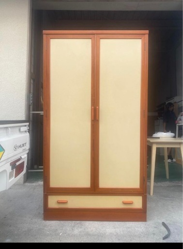 A728♠️木製ワードローブ クローゼット W995×D585×H1800 A728♠️木製ワードローブ クローゼット W995×D585×H1800