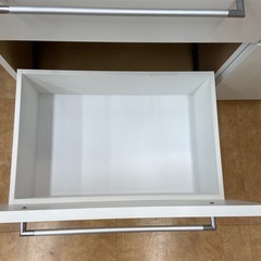【来店いただける方限定】　キッチンカウンター　スライド台　ホワイト　程度B  　【トレファク摂津店】の画像