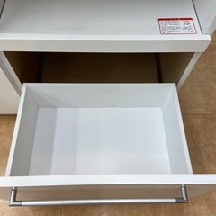 【来店いただける方限定】　キッチンカウンター　スライド台　ホワイト　程度B  　【トレファク摂津店】の画像