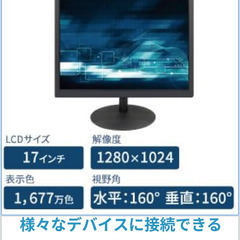LED モニター　17インチ　新品未使用通電確認のみ　訳有り品の画像